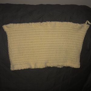 2/ $14 Pale yellow tube top